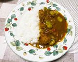 そら豆と豚バラ肉のカレー作り方12写真