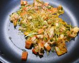 簡単！豚バラキムチ炒飯作り方3写真