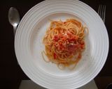 カニのトマトソースパスタ（アラビアータ）作り方5写真