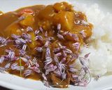アサツキの花をカレーにトッピング作り方3写真