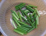 ニンニクの茎炒め作り方1写真