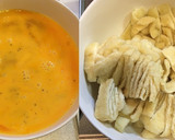 豆苗と煎り卵と油揚げのオイスター炒め作り方1写真
