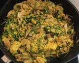 豆苗と煎り卵と油揚げのオイスター炒め作り方7写真
