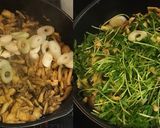 豆苗と煎り卵と油揚げのオイスター炒め作り方6写真