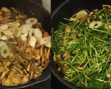 豆苗と煎り卵と油揚げのオイスター炒め作り方6写真