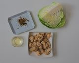お手軽副菜☆キャベツアチャール作り方1写真