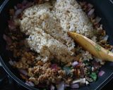 クミン香る❤︎くるみとバジルのベジ炒飯作り方5写真