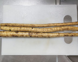 新ごぼうの煮汁で激ウマうどん作り方1写真