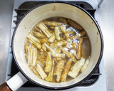 新ごぼうの煮汁で激ウマうどん作り方3写真