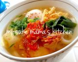 ズボラ10分以内❤レンチン温玉うどんஐஃ作り方6写真