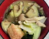 ナスと厚揚げの具沢山味噌汁作り方6写真