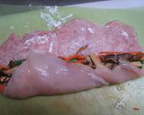 ちょっと豪華に！鶏むね肉の野菜ロール作り方3写真