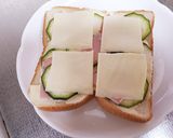 ズッキーニとハムのチーズトースト作り方4写真