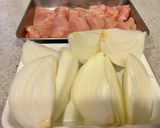 新玉ねぎと鶏胸肉の酒蒸し作り方1写真