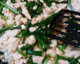 簡単！炒り豆腐＊ニラと卵の中華風＊作り方3写真