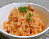 糖質＋ビタミンB1　玄米入り豚キムチご飯作り方4写真