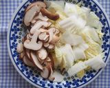 白菜・椎茸の黒ごま和え♪香ばし♪作り方1写真