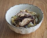 白菜・椎茸の黒ごま和え♪香ばし♪作り方3写真