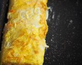 人参・チーズのだし巻き卵♪チーズこんがり作り方7写真