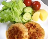 なめ茸つくねハンバーグ作り方6写真