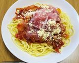 生ハムとトマトのスパイスパスタ作り方9写真