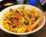 給食メニュー　そぼろっコリーごはん作り方9写真