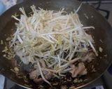 豚バラのさっぱりにらもやしポン酢炒め作り方3写真