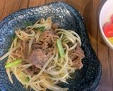 牛肩ロースともやし、小松菜の即席炒め作り方4写真
