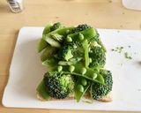 緑野菜のチーズフォンデュトースト作り方10写真