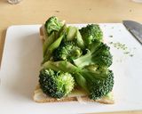 緑野菜のチーズフォンデュトースト作り方9写真