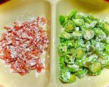 肉と獅子唐と桜エビと玉葱のかき揚げ作り方3写真