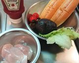 チキンソテーとアボカドのサンド作り方1写真