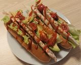 チキンソテーとアボカドのサンド作り方5写真