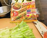 キャンプで水菜のチヂミ作り方1写真