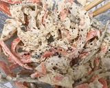きんぴらと茹でササミで☆鶏ごぼうサラダ作り方7写真