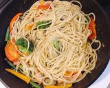 【簡単】彩り夏野菜のジェノベーゼパスタ作り方8写真