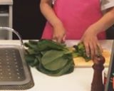 ルーマニア料理風小松菜のバルサミコ酢炒め作り方1写真
