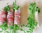 野菜いっぱい食べたい豚バラ豆苗えのき巻き作り方1写真