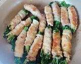 野菜いっぱい食べたい豚バラ豆苗えのき巻き作り方5写真