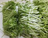キムチdeおつまみ③豆苗入り豚キムチ作り方2写真