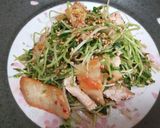 キムチdeおつまみ③豆苗入り豚キムチ作り方6写真