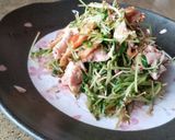 キムチdeおつまみ③豆苗入り豚キムチ作り方7写真