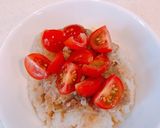 トマトとチーズで、トマトチーズ牛丼作り方2写真