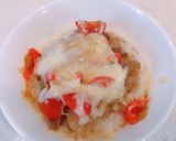 トマトとチーズで、トマトチーズ牛丼作り方5写真