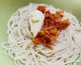 ＊キムチマヨそうめん＊作り方2写真