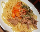 凄旨キムチと大豆のお肉のっけパスタ作り方5写真