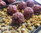 レンチンで簡単！肉団子のコーン蒸し作り方6写真