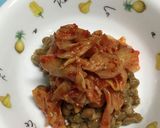 キムチ納豆の油揚げ袋焼き作り方4写真