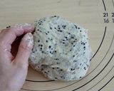 黒ごまとチーズのパン。作り方1写真