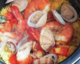 炊飯器で★海老とアサリのパエリア作り方6写真